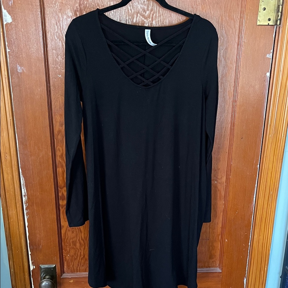 Zenana Outfitters Black Long Sleeve Dress